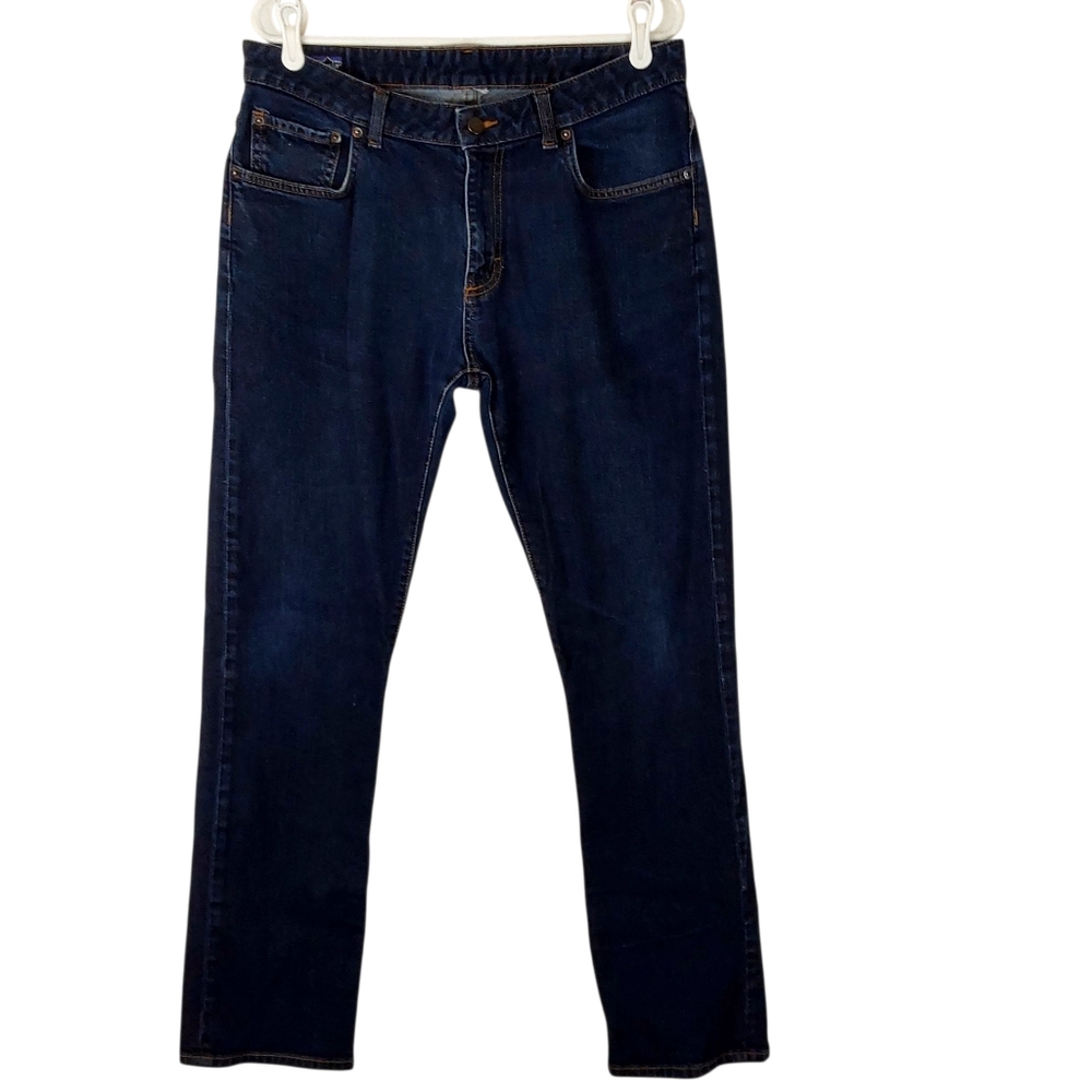Patagonia Organic Cotton Dark Wash Straight Leg Jeans
